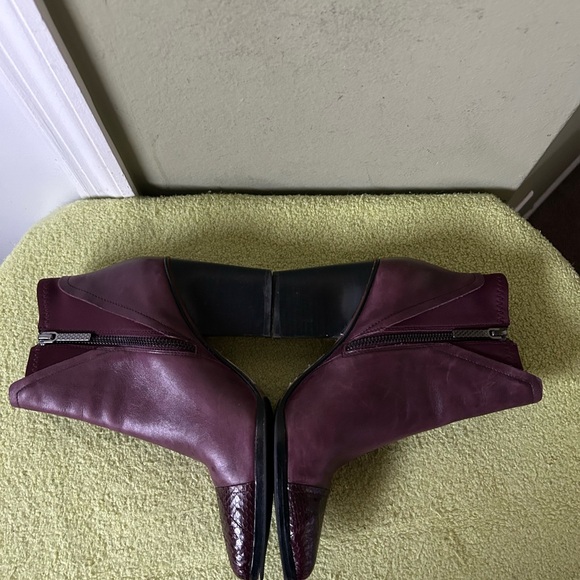 Donald J. Pliner Plum Ankle Boots - Picture 9 of 11